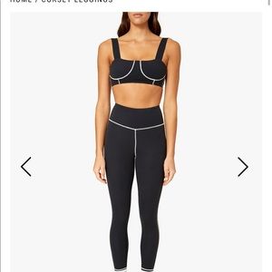 WeWoreWhat Corset Leggings and Top